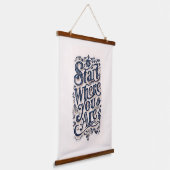 ベージュの背景を開始する 吊り下げ型タペストリー (傾斜あり)