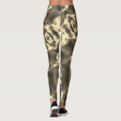 ベージュの色合いの明るい斑点と形状 レギンス (裏面)