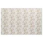 ベージュの花と枝のトワル柄 ファブリック (ヤード)