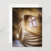 ベージュの螺旋階段（フランス） ポストカード (正面/裏面)