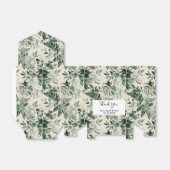 ベージュアイボリーボタニッ結婚クの葉 フェイバーボックス (折り畳みなし)