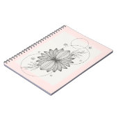 ベージュアイボリーミニマル美学スパイラルフォト ノートブック (左側)