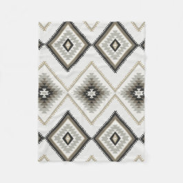 ベージュアズテック人 フリースブランケット