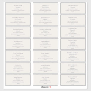 ベージュアンドダスティーパープルゲスト住所 シール