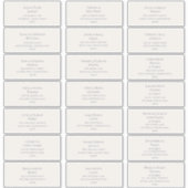 ベージュアンドダスティーパープルゲスト住所 シール (正面)