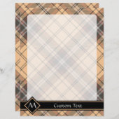 ベージュアンドブラウンタータンチェック (正面/裏面)