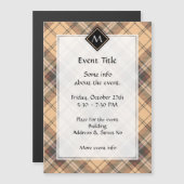 ベージュアンドブラウンタータンチェック (正面/裏面)