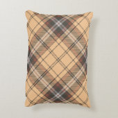 ベージュアンドブラウンタータンチェック アクセントクッション (裏面(縦))
