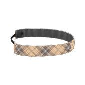 ベージュアンドブラウンタータンチェック アスレチックヘッドバンド (左)