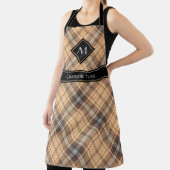 ベージュアンドブラウンタータンチェック エプロン (インサイチュ)