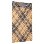 ベージュアンドブラウンタータンチェック クリップボード (右)