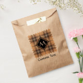 ベージュアンドブラウンタータンチェック フェイバーバッグ (封をした状態)