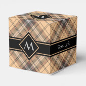 ベージュアンドブラウンタータンチェック フェイバーボックス (裏面サイド)