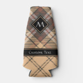 ベージュアンドブラウンタータンチェック ボトルクーラー (正面)