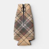 ベージュアンドブラウンタータンチェック ボトルクーラー (裏面)