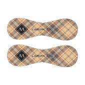 ベージュアンドブラウンタータンチェック 野球ボール (パネル)