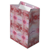 ベージュアーストーンダイヤモンドウォーターカラーハンド絵を描 ミディアムペーパーバッグ (裏面アングル)