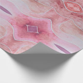 ベージュアーストーンダイヤモンドウォーターカラーハンド絵を描 ラッピングペーパー (角)