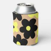 ベージュイエローブラックフローラエレガントフローラ 缶クーラー (缶裏面)