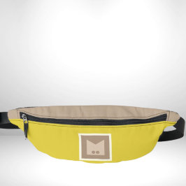 ベージュイエローホワイトウエストベリートラベルバッグ ファニーパック