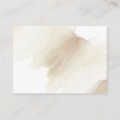 ベージュウォーター自然カラー開花結婚ズのウェブサイト エンクロージャーカード (裏面)