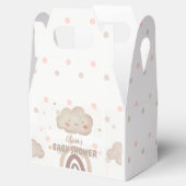 ベージュウォーター色ベビーシャワー フェイバーボックス (オープン)