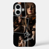 ベージュエステティックフォトコラージュクラシックヴィンテージ Case-Mate iPhoneケース (裏面)