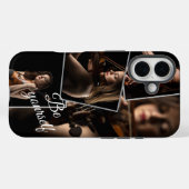 ベージュエステティックフォトコラージュクラシックヴィンテージ Case-Mate iPhoneケース (裏面 (横))