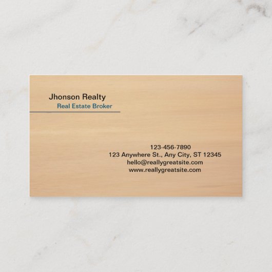 ベージュエステティックブラックミニマリスト実在エテート 名刺 (裏面)