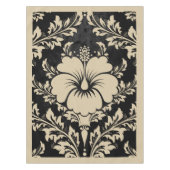 ベージュエレガントとブラックダマスクのエレガントテーブルクロス テーブルクロス (正面)