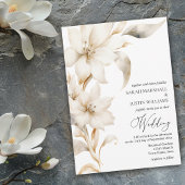 ベージュエレガントとホワイトウォーターの色フローラ発表 案内状