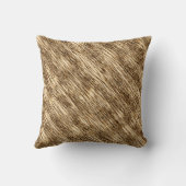 ベージュエレガントゴールドトーン旋回ライン装飾用クッション クッション (裏面)