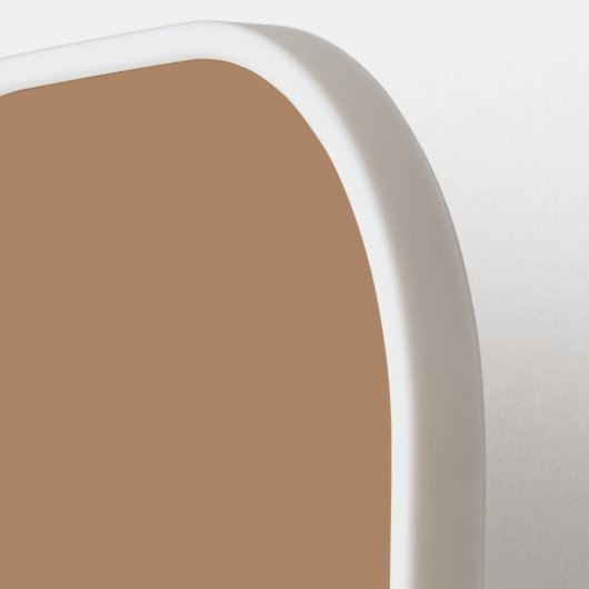 ベージュエレガントシック文字モノグラム名門私立校風の ピックルボールラケット (左詳細)