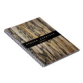 ベージュエレガントタン・ブラック大理石の建築家 ノートブック (右側)