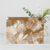 ベージュエレガントチューリップ。春美学 サンキューカード (スタンド正面)