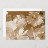 ベージュエレガントチューリップ。春美学 サンキューカード (正面/裏面)