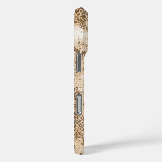 ベージュエレガントテクスグランジチャ名前をカスタムする Case-Mate iPhoneケース (裏面 / 右)