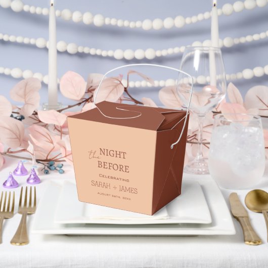 ベージュエレガントテラコッタリハーサルディナー結婚ズ フェイバーボックス (ウェディング)