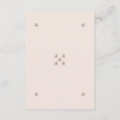 ベージュエレガントピンクパール結婚ズ詳細 エンクロージャーカード (裏面)