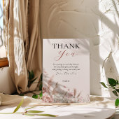 ベージュエレガントフローラベビーイン開花 サンキューカード