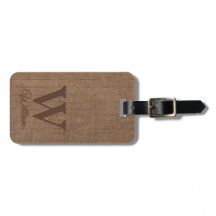 ベージュエレガントブラウンカウレザーテクスチャモノグラム