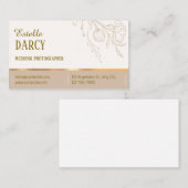 ベージュエレガントプロフェッショナル 名刺 (正面/裏面)