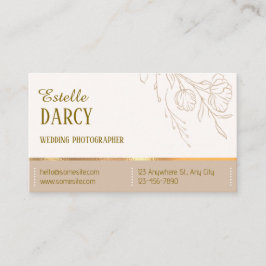 ベージュエレガントプロフェッショナル 名刺