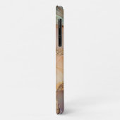 ベージュエレガントホログラフィックグリッターアルコールインク Case-Mate iPhoneケース (裏面/左)