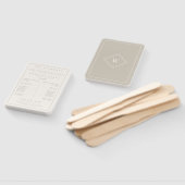 ベージュエレガントミニマル結婚式 プログラム ハンドファン (組立なし)