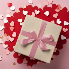 ベージュエレガントラッピング紙転が ラッピングペーパー