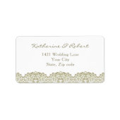 ベージュエレガントレース ラベル (正面)