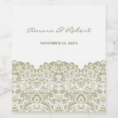 ベージュエレガントレース ワインラベル (シングルラベル)