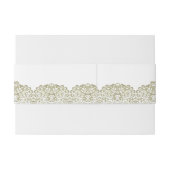 ベージュエレガントレース 招待状ベリーバンド (裏面例)