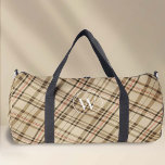 ベージュエレガント格子模様モノグラム ダッフルバッグ<br><div class="desc">PixeliaDesignsが設計したPlaid Pattern Monogram Duffelバッグの紹介。ファッションが実用性に合う場所。控えめなベージュ色で時代を超越したプレイドデザインを誇るこのダッフェルは洗練されたフォントでカスタムは、男性と女性の両方にケータリングモノグラムを持って上昇している。ダンス、スポーツ、旅行など様々なアクティビティに最適で、すべての必需品のための寛大な部屋を提供する。耐久性スタイリッシュとユニークなパーソナライズされたこのダッフェルバッグは、ジムや次の旅のためのあなたの行く仲間である。</div>